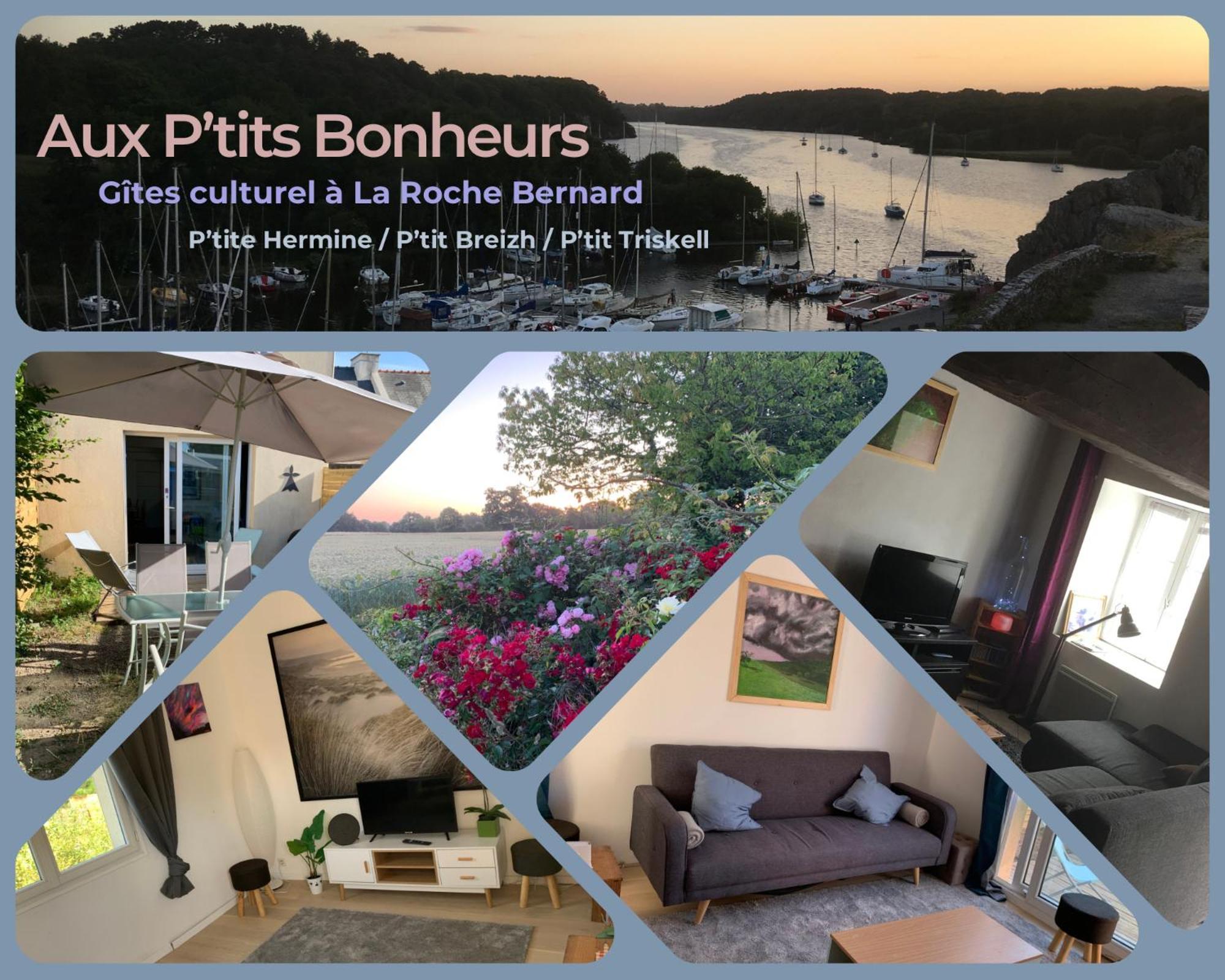 Aux Petits Bonheurs, Gites Culturel A La Roche Bernard Férel Exterior foto